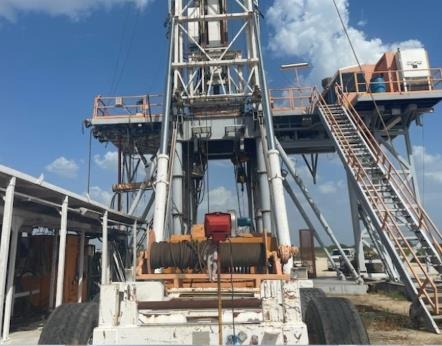 Rig 9 — mast assembly